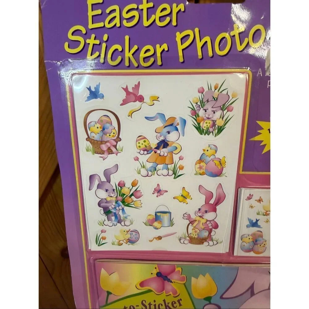 Vintage Stickers Easter Unlimited Easter Bunny Rabbit Sticker Pack (6573)